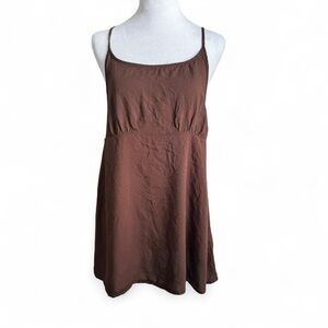 Free People Chocolate Brown Sleeveless Top or Mini Dress